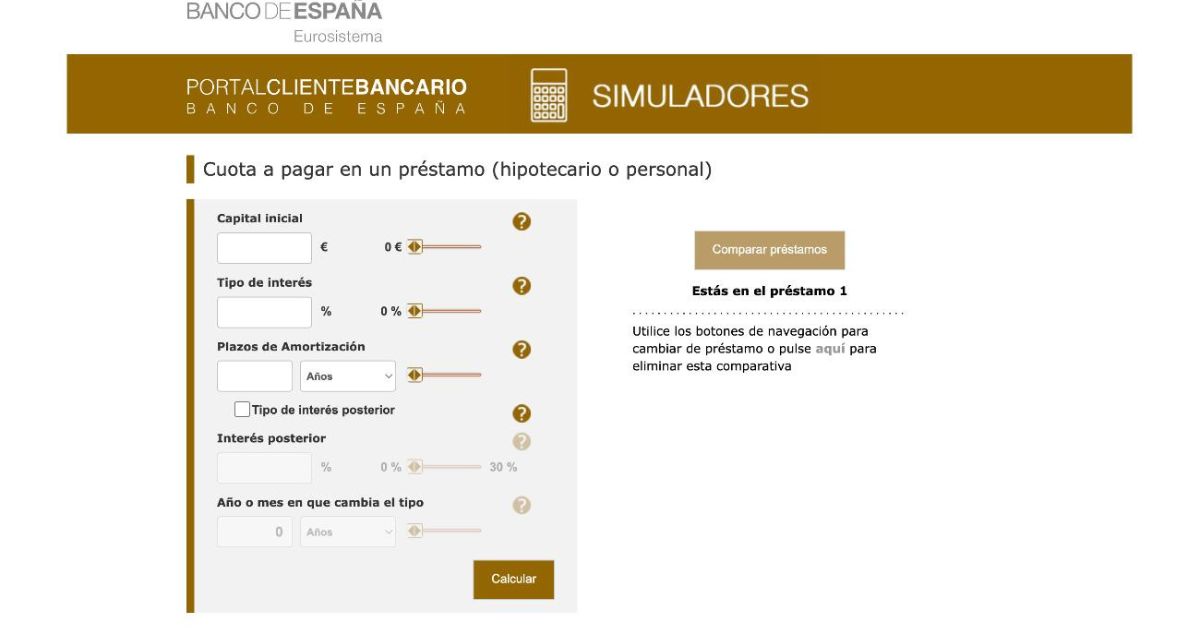 El Simulador Del Banco De España Para Calcular Las Subidas De La Hipoteca 9004